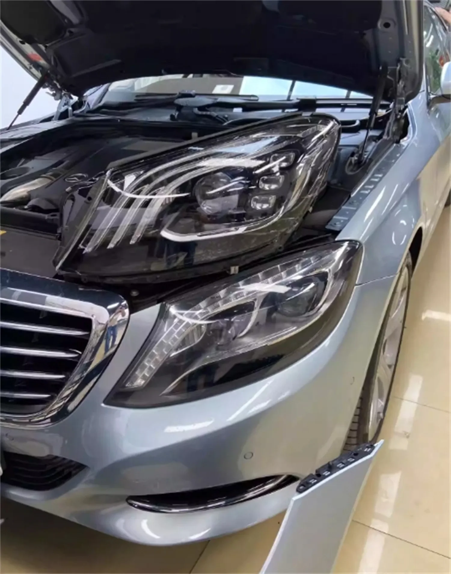 كشافات أمامية LED أمامية لسيارة Mercedes Benz S class W222 ضوء النهار الجري إشارة انعطاف عالية منخفضة الشعاع