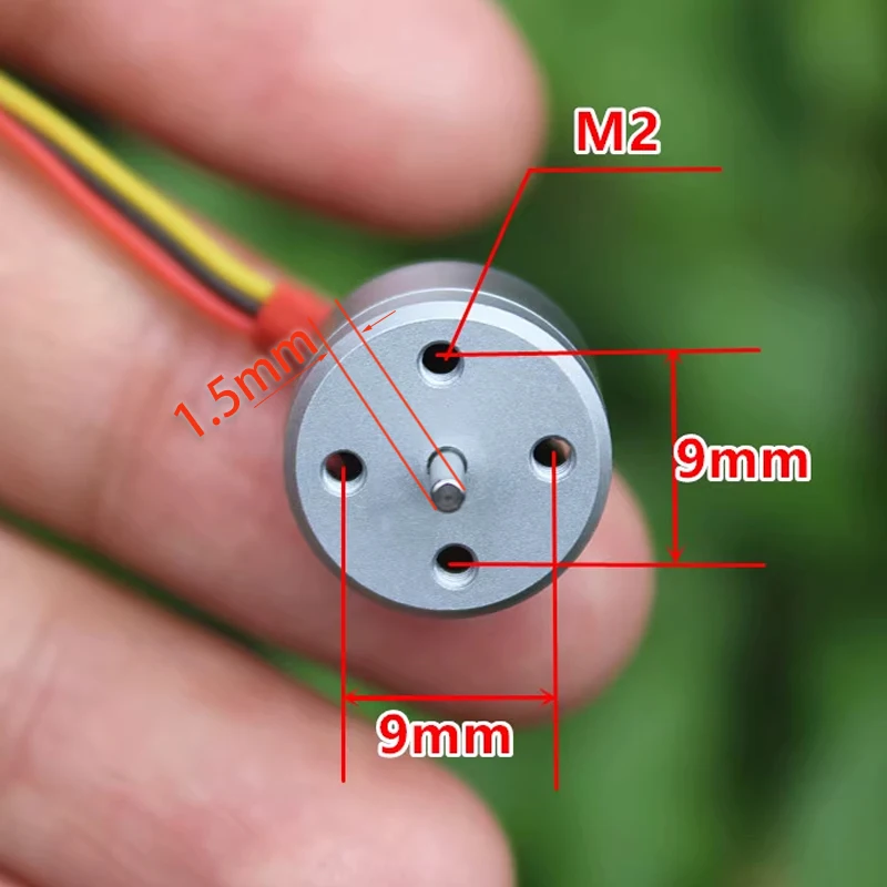 DIY ขนาดเล็กโดรนในร่ม FPV 1104มอเตอร์ไร้แปรงถ่าน1-2S 4300KV สำหรับ RC FPV Quadcopter ชิ้นส่วนโมเดลเครื่องบิน