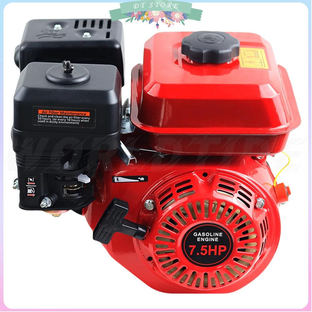 215CC 7.5HP Gas Powered Engine 170F  4-stroke Gasoline Generator Motor Compact And Portable 