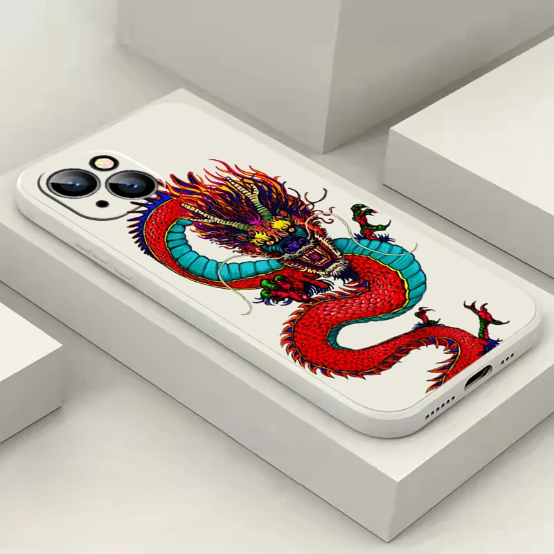 Chinese Divine Dragon For iPhone 15 14 13 12 11 Pro Max 6 6S 7 8 Plus 13 12 Mini X XR XS Max Phone Case Coque