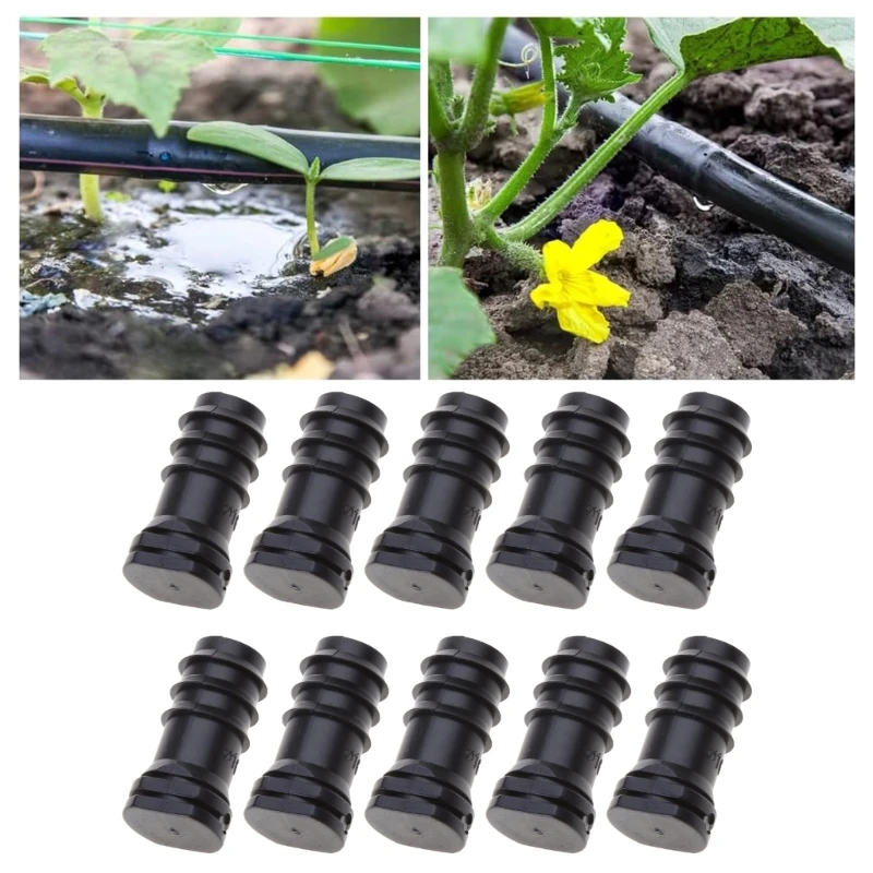 10Pieces Drip Irrigation End Plug Tube 16mm Drip Tubing Closure Goof Hole Plugs Irrigation Stopper for Home Garden Lawn