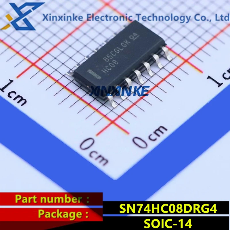 SN74HC08DRG4 SOIC-14 HC08 Logic Gates Quadruple 2-Input Positive-AND Gates Single-Function Gate Brand New Original