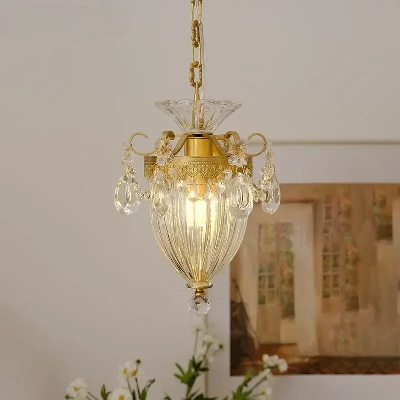 428Y Merican Small Crystal Chandelier Lighting For Bedroom Study Room Ceiling Chandeliers Gold Black Lustre Cristal Light Fixtur