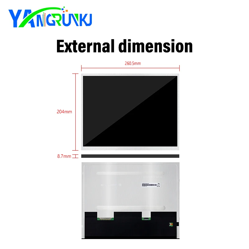 12.1 Inch PV121X0M-N10 1024x768 20Pin LVDS LCD With HDMI VGA Driver Capacitive Touch For Industrial Control & Self-service Kiosk