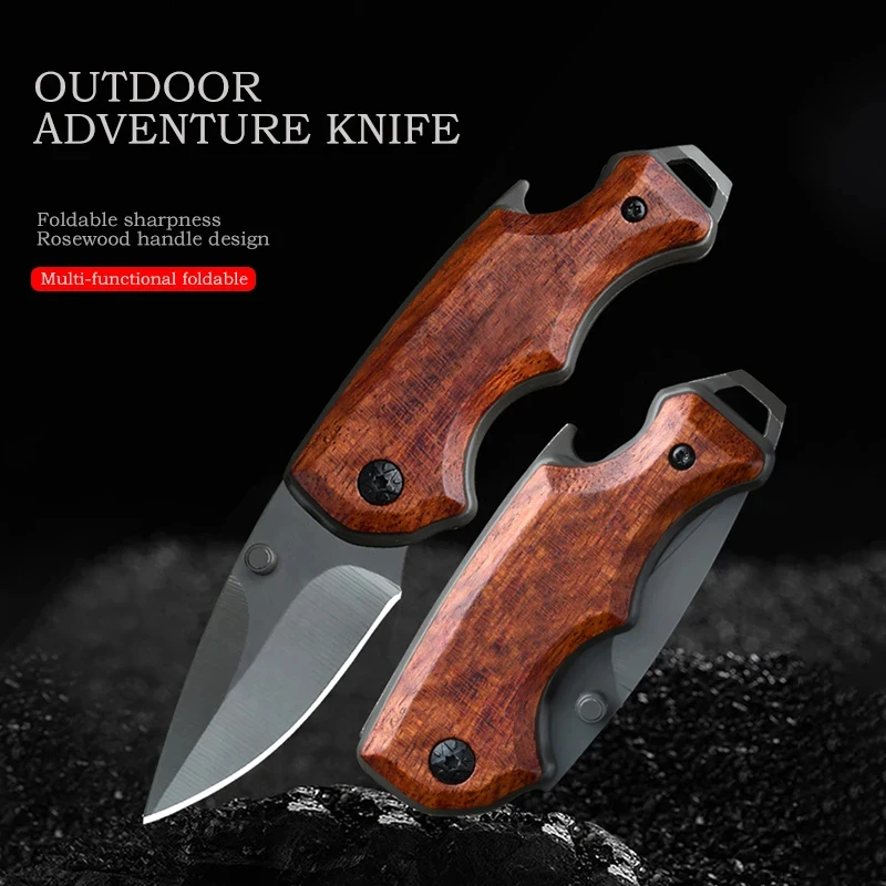 1 Piece Folding Knife for Eating Meat Knife for Cutting Fruit Knife for Roasting Sheep Stainless Steel Knife Kitchen Tools