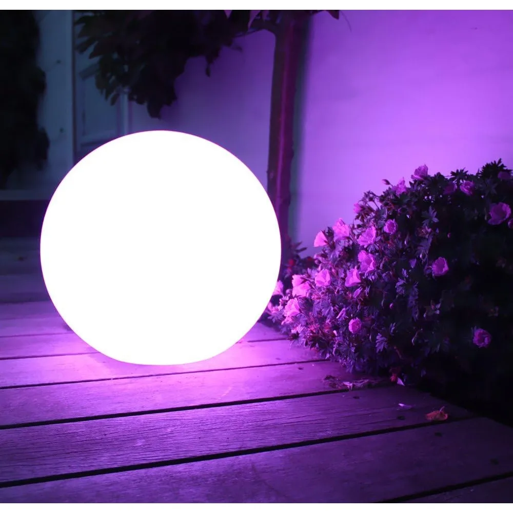 Rechargeable LED Glowing Ball Light, Indoor and Outdoor, Waterproof, 16 RGB Colors, 4 Light Effects, Decorative Lighting