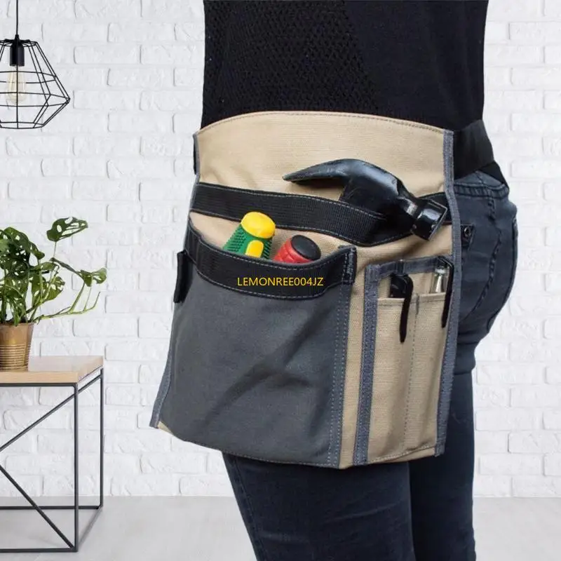 E7CD Tool Belt Pockets Tool Belts for Men Adjustable Tool Belt for Electrician