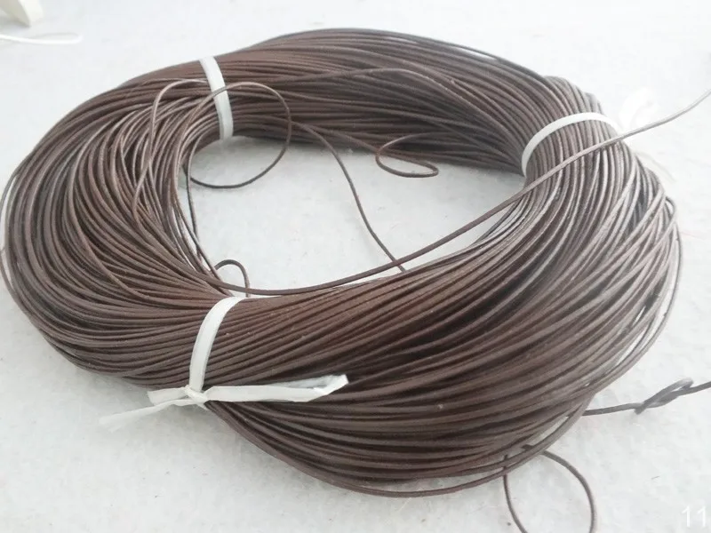 100meter 2-3mm Jewelry Findings DIY Brown Leather Cord