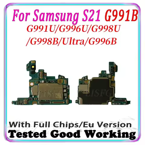 For Samsung Galaxy S21 G990F G991B G991U Motherboard Unlocked Mainboard WIth full Chips For SAMSUNG S21 G990F G991B 100% WorKing