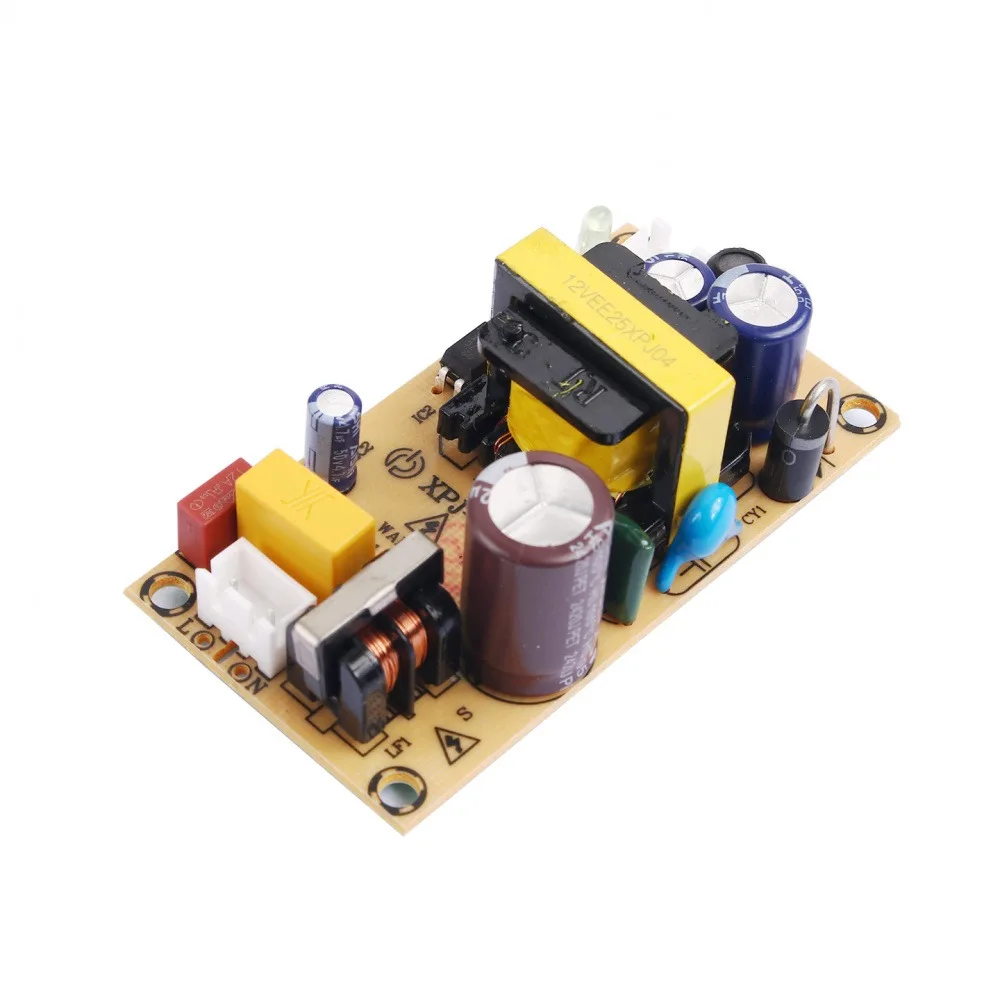 

Преобразователь AC-DC AC100-264V в DC12V, 24Вт, плата блока питания, адаптер 12В 2А, импульсный модуль питания с защитой от перегрузки