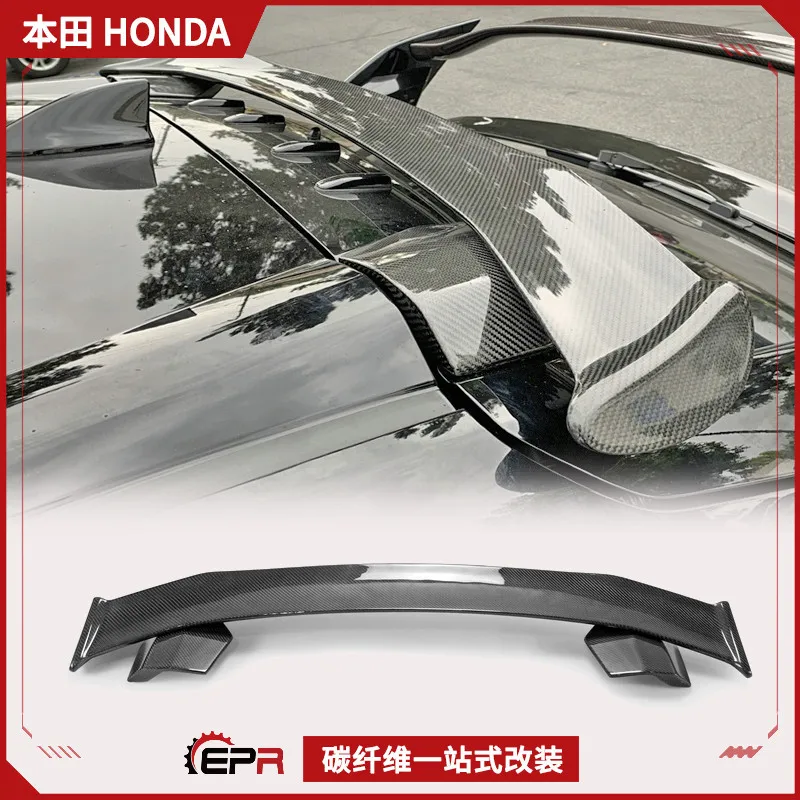 

Подходит для модификации двухавтомобиля Honda Civic FK7 TYPE R, верхнее крыло из углеродного волокна SPOON с фиксированным ветровым хвостом на крыше