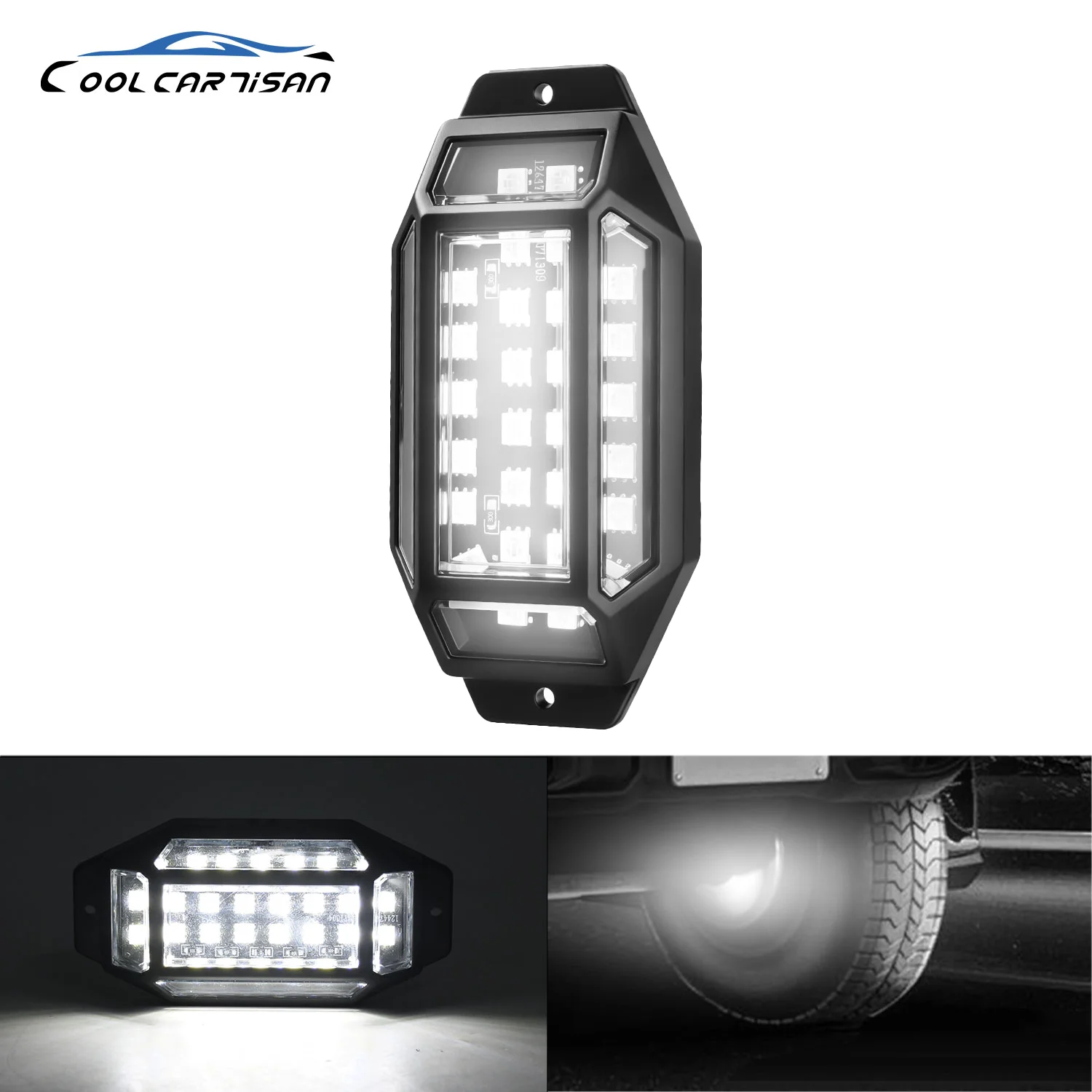 1x Car 6000K  Motorcycle Light  for Holding 30smd LED Decorative Chassis 4x4 Off-road Truck SUV Rock 12v Ambient Light