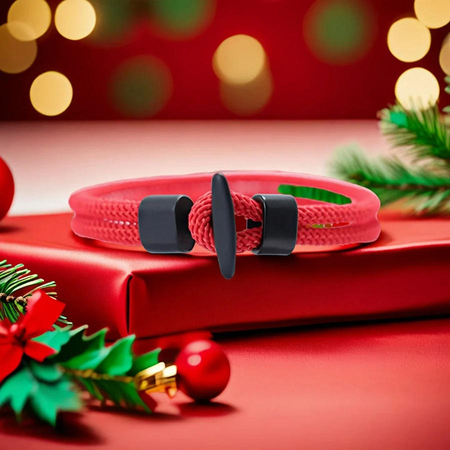 Classico bilayer Easy Hook Bracciale da uomo Accessori di abbigliamento Milano Filo intrecciato a mano Braslet Festival di Natale Fortuna Homme Joias