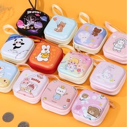 Korea Zero Wallet Children's Coin Bag Creative Cartoon Coin Purse Kids Coin Pouch Mini Purse Earphone Data Cable Key Storage Bag