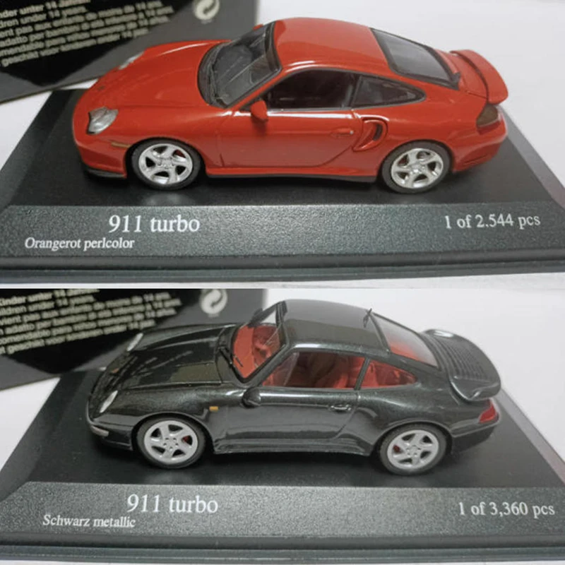 

Minichamps 1/43 911 993 996 Turbo 1995 1999, металлический оранжевый/черный сплав, модель автомобиля, классический сувенир для взрослых, подарок, статический дисплей