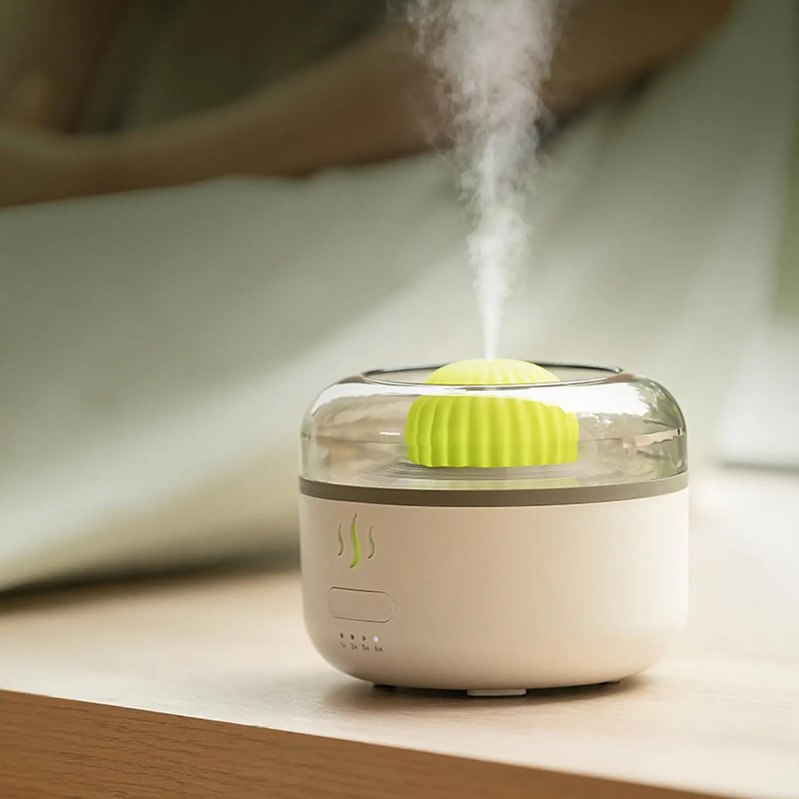 

Настольный увлажнитель воздуха с окружающей подсветкой, домашний декор, резервуар для воды 160 мл, 5 В постоянного тока, 9,6 Вт