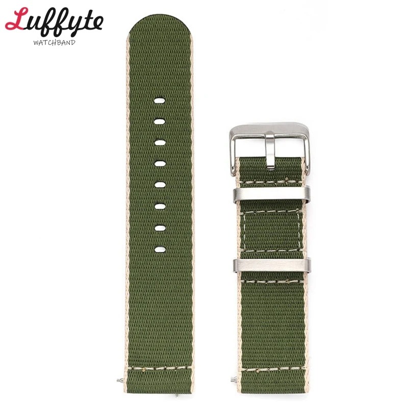 20mm 22mm Quick Release Canvas Sport Watchband Watch Accessories Colorful Nylon Weave Strap