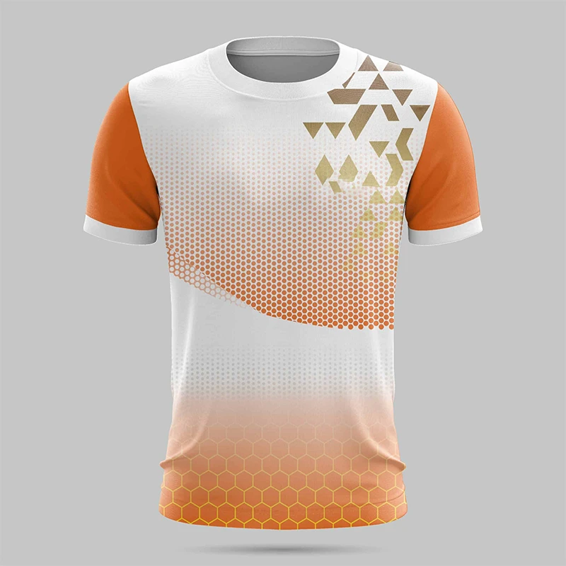 

Men's Women's Breathable Loose Short-sleeved Tshirt 3D Printing Stripe T-shirt Sports Top T-shirts Summer Tees Boys Clothes