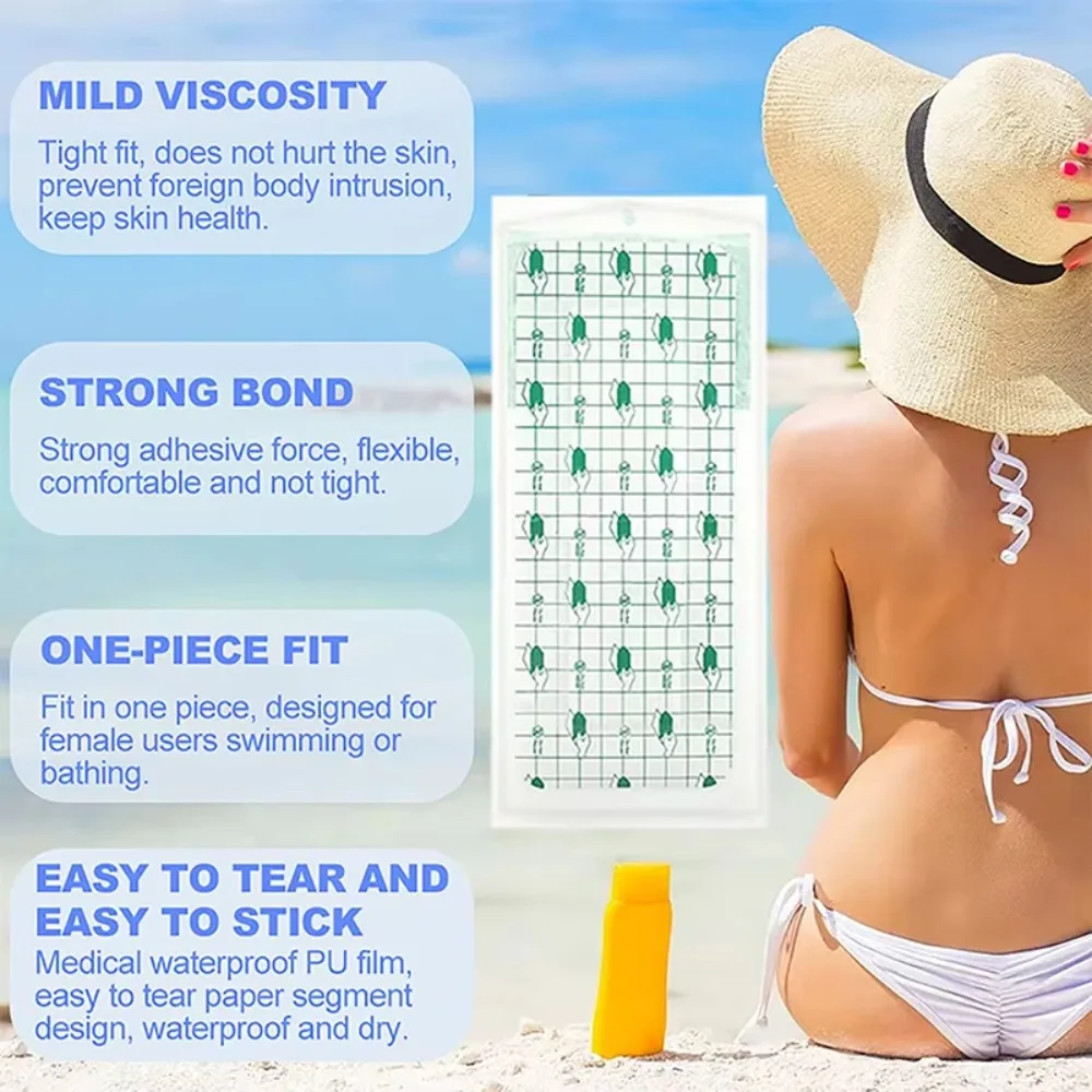 

New Waterproof Swimming Private Stickers Seamless Skin-friendly Invisible Private Sticker Prevent Dirt Breathable Fixation Tape