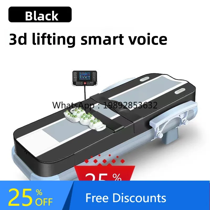 

AA Electric Massage Bed Jade Automatic Lifting Top Fit Back Warm Jade Heating Therapy Massage Bed