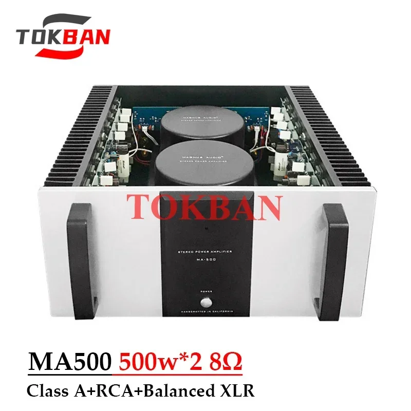 Tokban MA500 500w*2 Stereo 2.0 Class A Power Amplifier with High Power RCA Balanced XLR High-end Amp HIFI Amplifier Audio