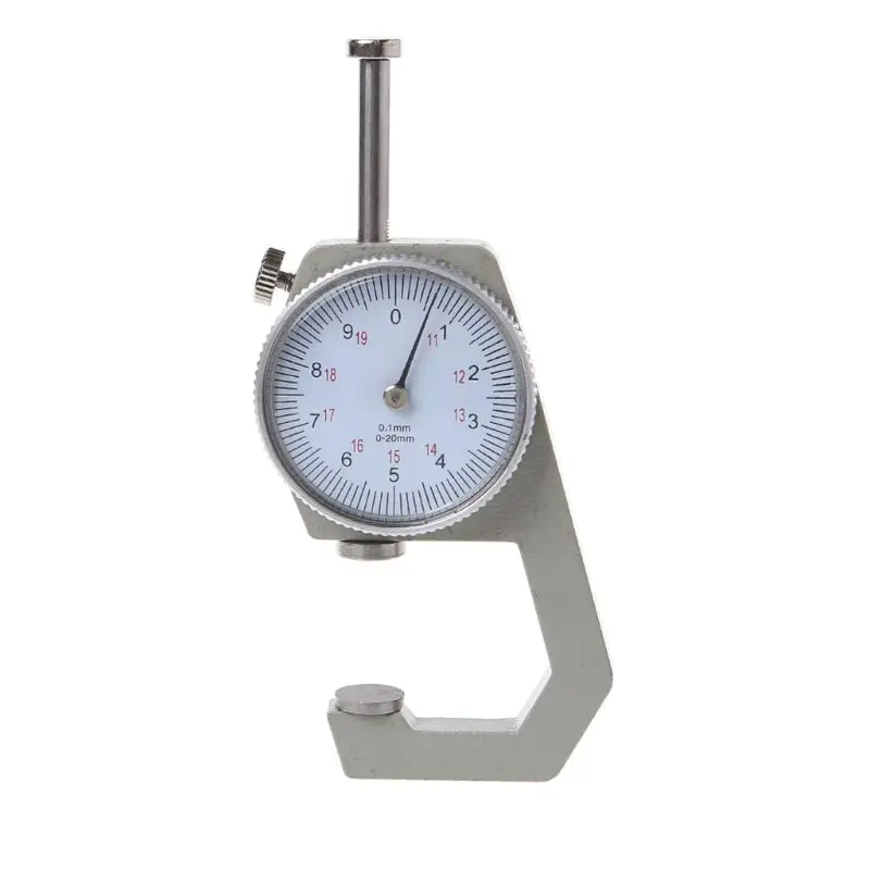 Dial Thickness Gauge 10 20mm Leather Paper Thickness Meter Tester Accuracy 0.1mm Dial Paper Meter Tester for Hollow Pipe or Circ