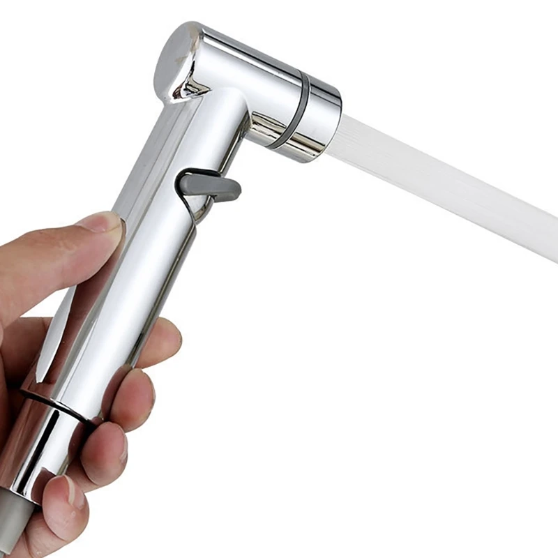 HandHeld Bidet Sprayer Double Outlet วาล์วผสมท่อยืดหยุ่นสำหรับห้องน้ำ