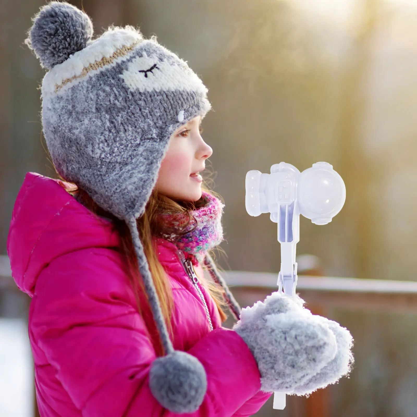 

Набор из 3-х компактных портативных уличных инструментов для снега в форме космонавта для детей: для создания снежных фигур без помощи рук, для теплой и веселой рождественской игры