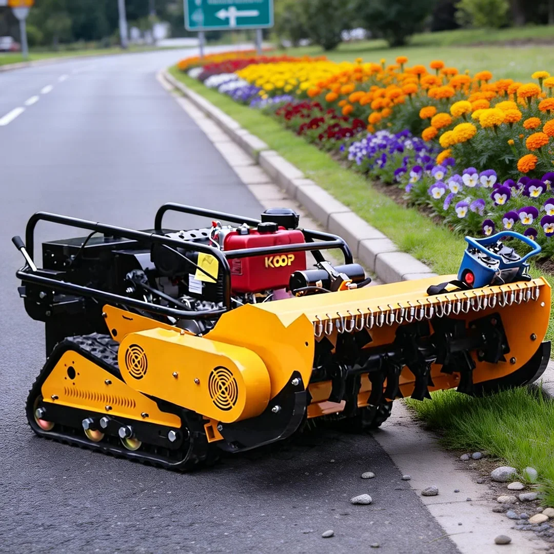 Customized 55° Gradeability Flail Lawn Mower - 800-1000mm Cutting Width High Efficiency Shredder For Lawn Garden Multi-use