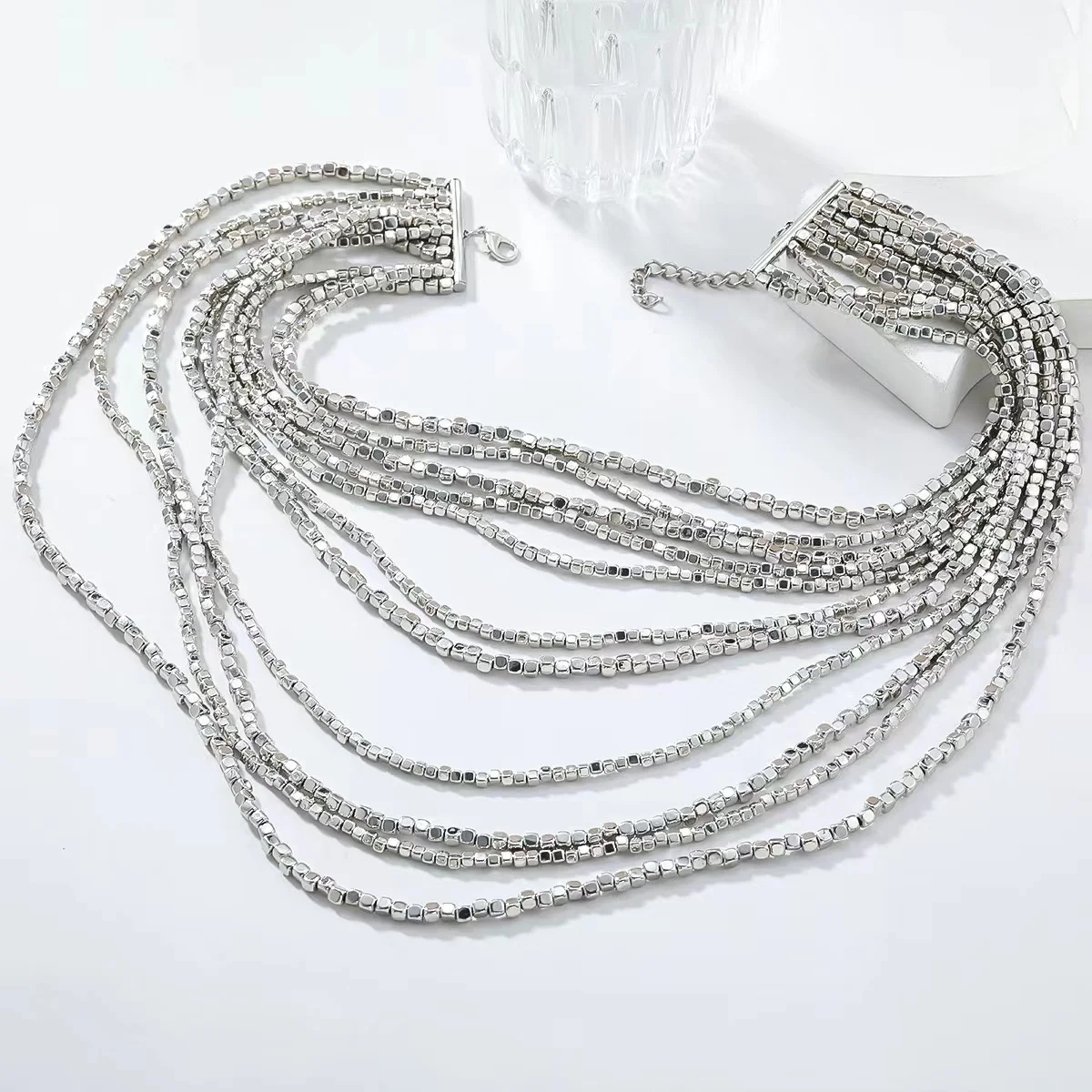 ZAA New Multi-layer Ethnic Style Beaded Chains Necklace