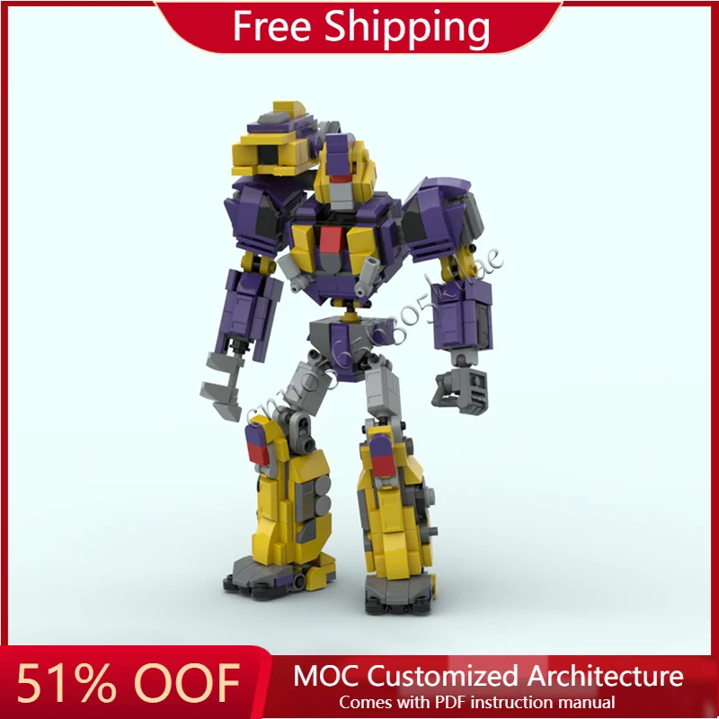 

415 деталей MOC, знаменитые персонажи фильмов, боевые роботы, модель строительных блоков, техника, креативные гаражные кирпичи, детские игрушки, подарки