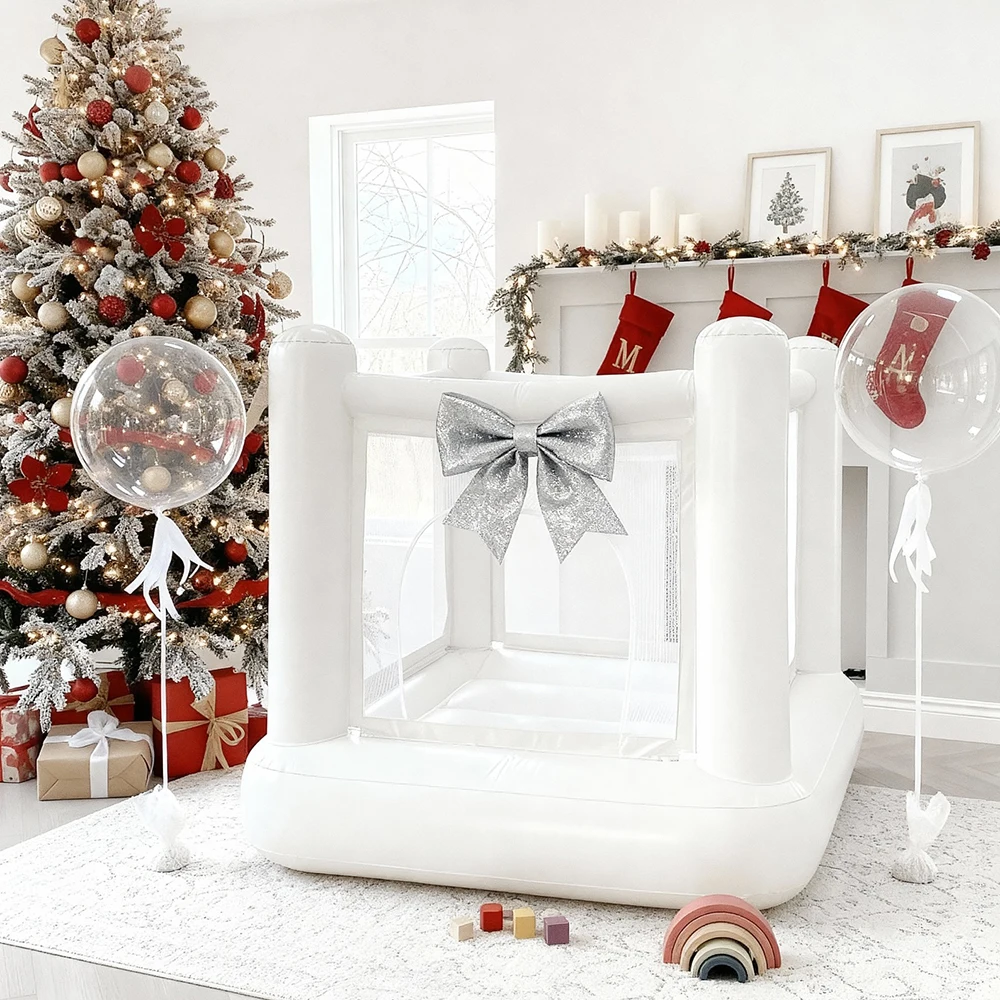 Mini City Bounce House Birthday Gift 1-6 Years Old PVC Mini Inflatable Castle Children's Toy Castle Inflatable Jumping House