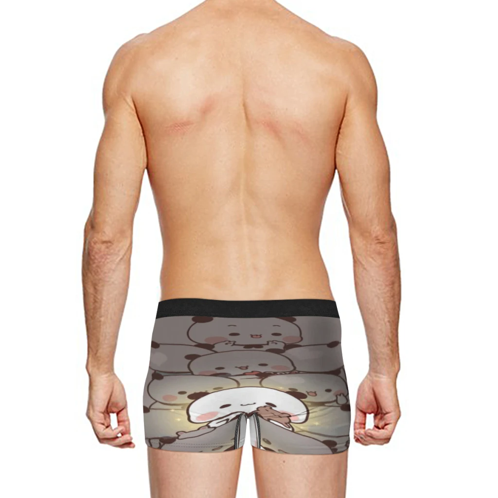 Panda Bear Hug Bubu Dudu Breathable milk Silk Boyshorts Elastic Men's Underwear 3D Boxer Shorts Boxer Briefs