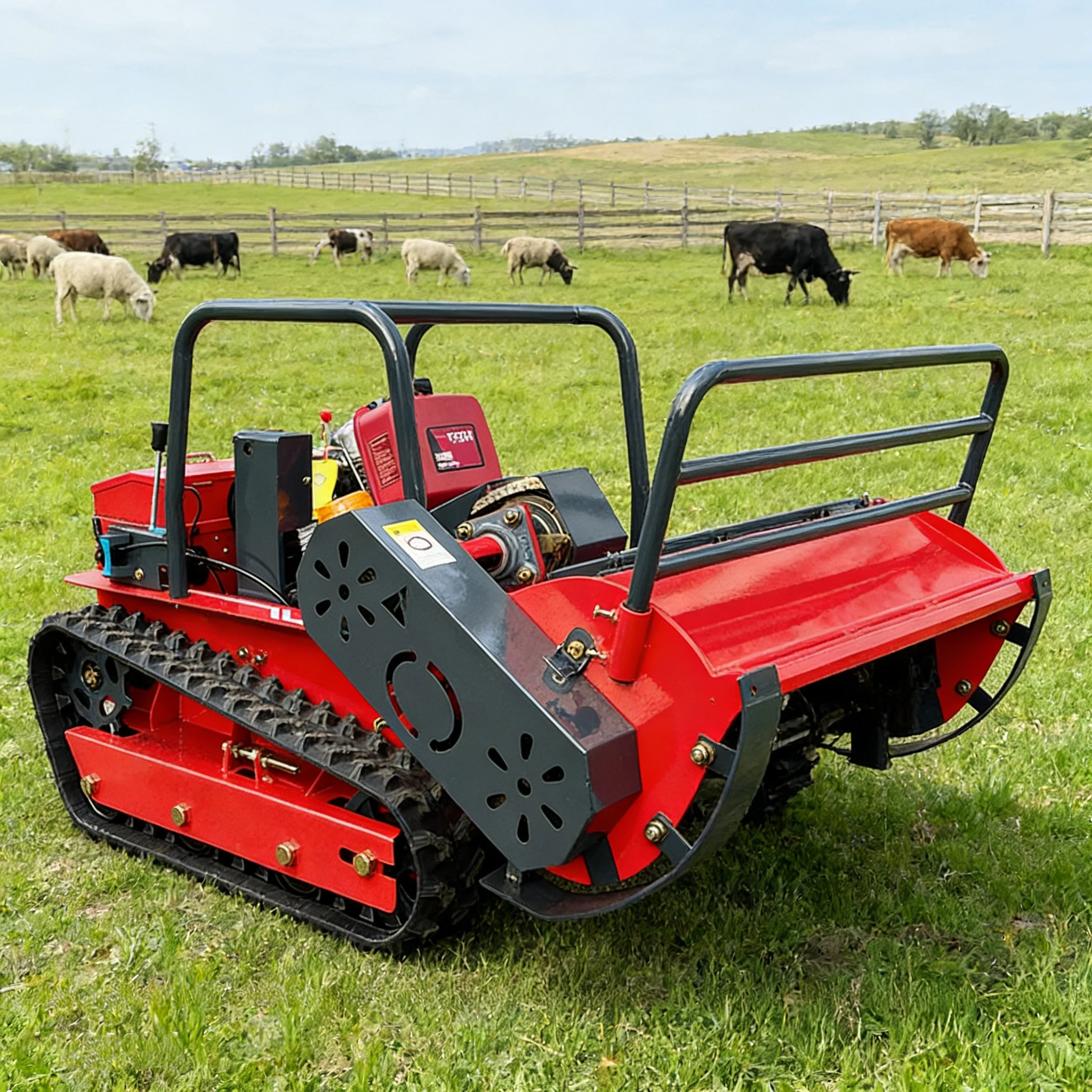Customized Lawn Mower with Discounted Prices and High Horsepower Tracks, Easily Solving Mowing and Weeding Problems