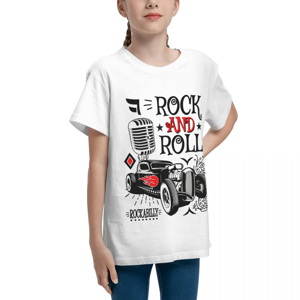 Hot Rod 50s Rockabilly Rock And Roll Vintage K Top quality Top tee Funny Funny Travel Fresh Teeanger T-Shirt