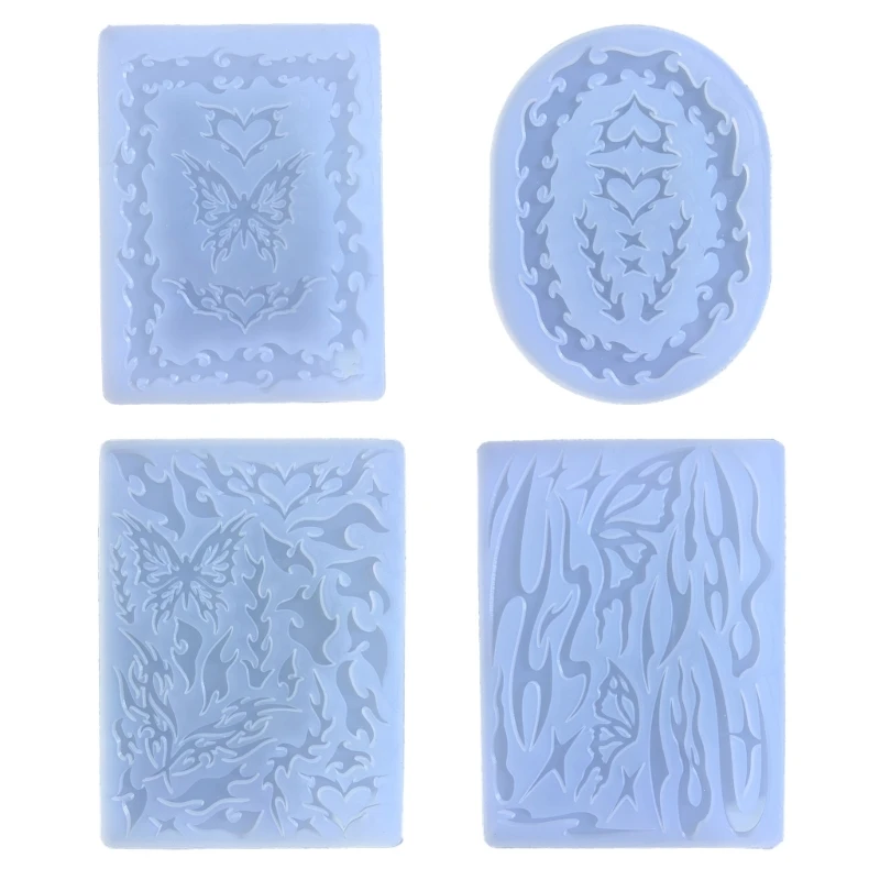 Butterfly Loves Silicone Mold Resin Loves Flame Mold for Pendant Jewelry Keychain Decoration Making Diy Crafts