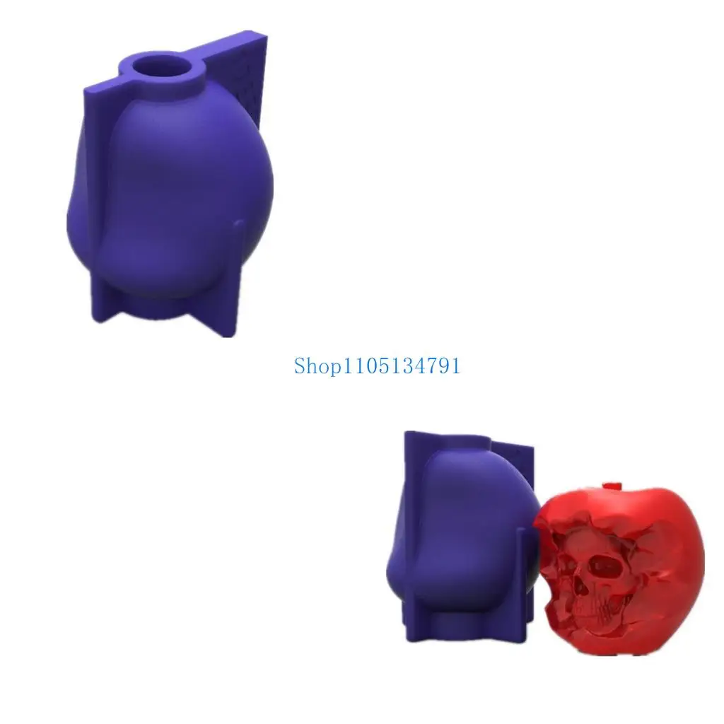 

98km Skull for Apple Silicone Mold Epoxy Resin DIY Decoration Making Soap Melt Resin Polymer Clay Home Decoration