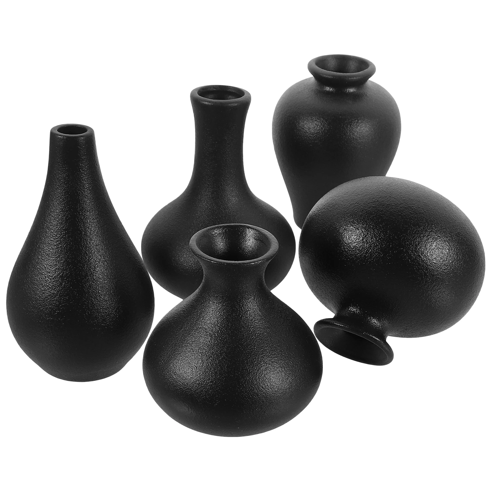 

5Pcs Ceramic Flower Vase Decorative Flower Arrangement Holder for Home Office Garden Small Simple Style Vase Decor