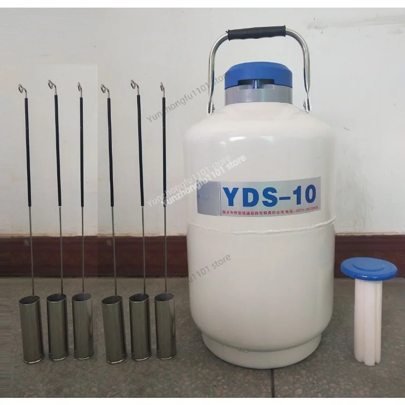 YDS-10 3/6/10/15/30L Liquid Nitrogen Container Cryogenic Tank Dewar Liquid Nitrogen Container with Liquid Nitrogen Tank