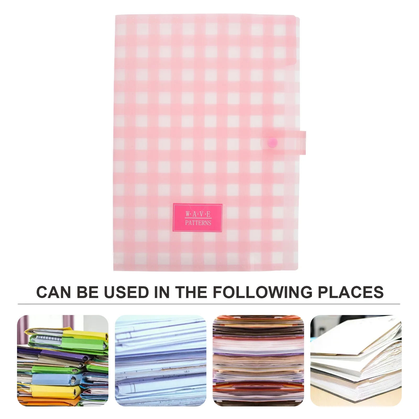 Accordion Bag File Holder Student Expandable Folder Expanding Document Pp Portable Keeper Bill