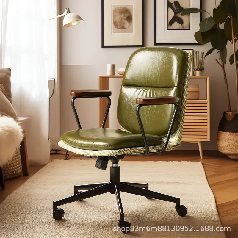 Multi-functional Leather Chair Computer Chair Office Chair Chair Chair Study Desk Chair Chair Bedroom Lift Swivel Chair durable