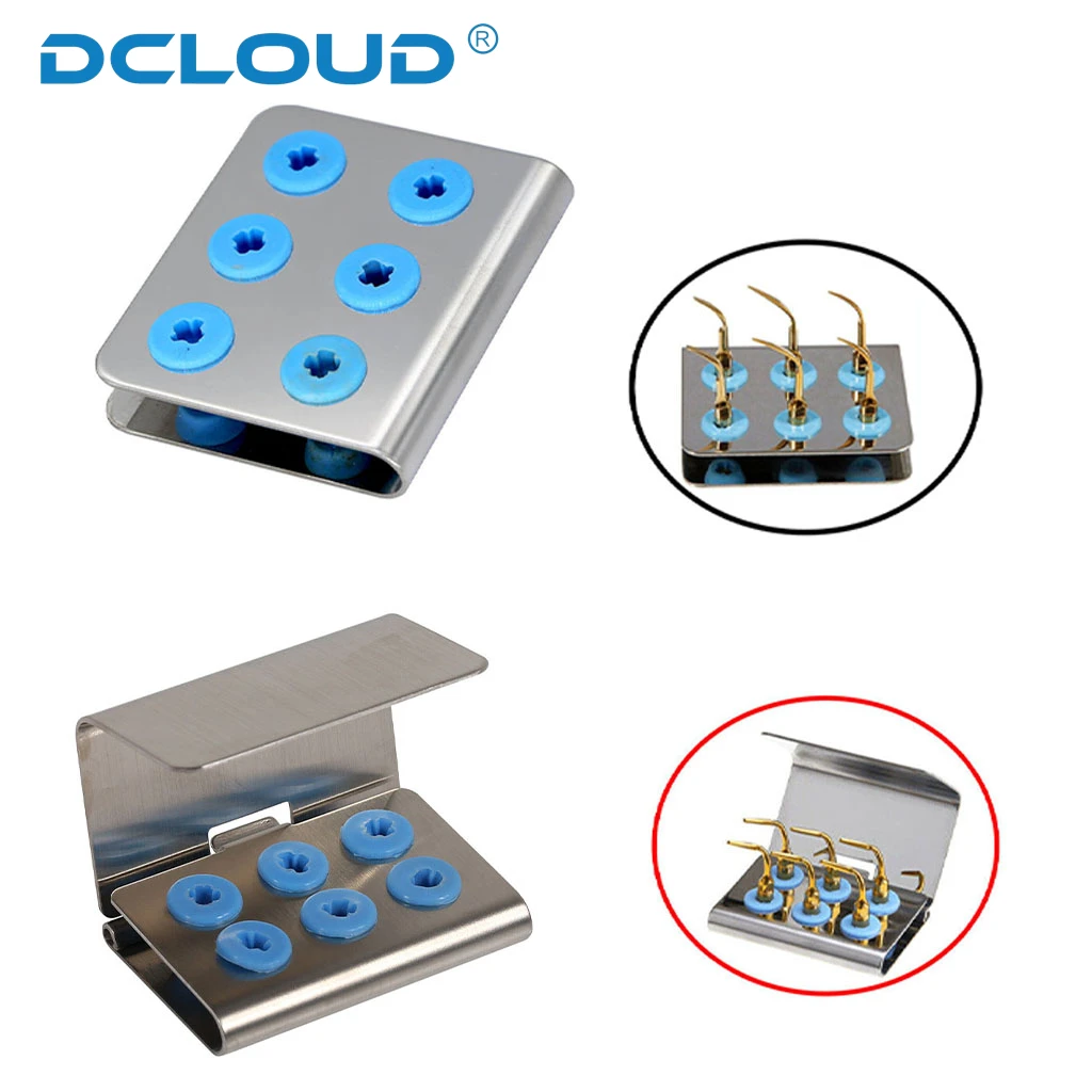 Dental Bur Drills Holder Block Ultrasonic Scaler Piezo Tips Endo File Disinfection Box Organizer Autoclave Sterilizer Case Stand