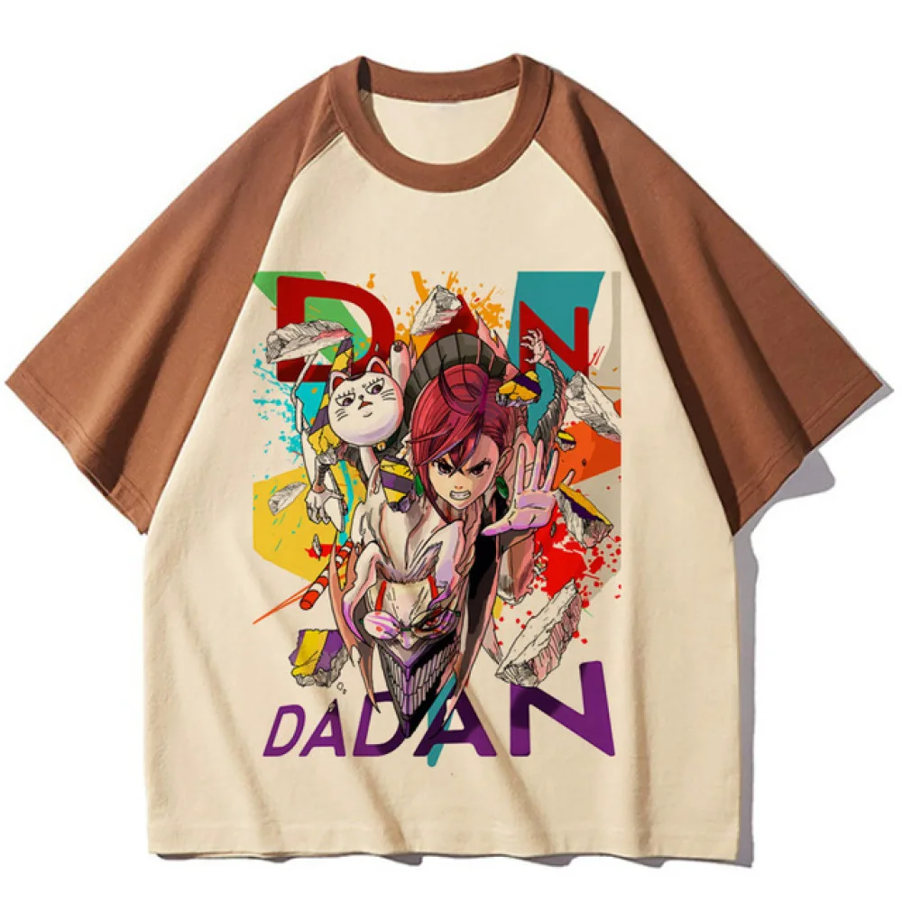 Dandadan Okarun Anime Teen Fashion Graphic T-shirt Vintage 80s Colored Punk Tops Psychedelic Street Gothic Pastels Cute T Shirt