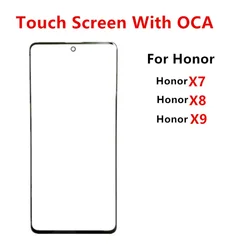 Outer Screen For Honor X7 CMA-LX1 / X8 TFY-LX1 / X9 ANY-NX1 Front Touch Panel LCD Display Glass Cover Repair Replace Parts + OCA