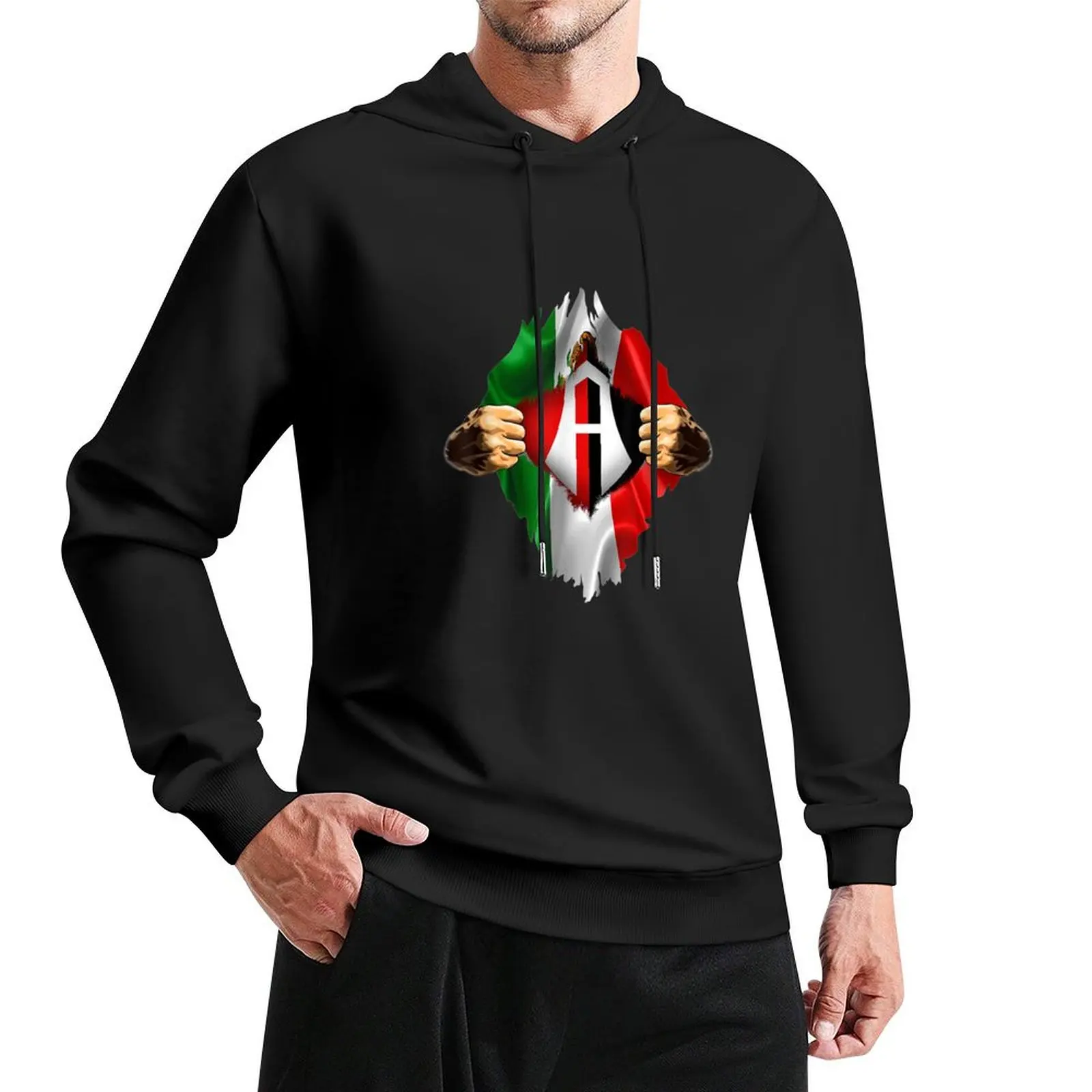 Atlas Heartbeat Inside Love Mexico Fan Atlas Fc Pullover Hoodie japanese style men's clothing men's coat autumn hoodie