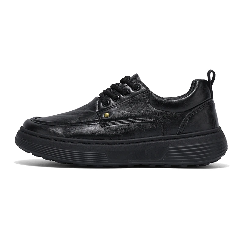 Classici Scarpe casual in pelle PU nera Scarpe da jogging da uomo Scarpe Oxford da uomo