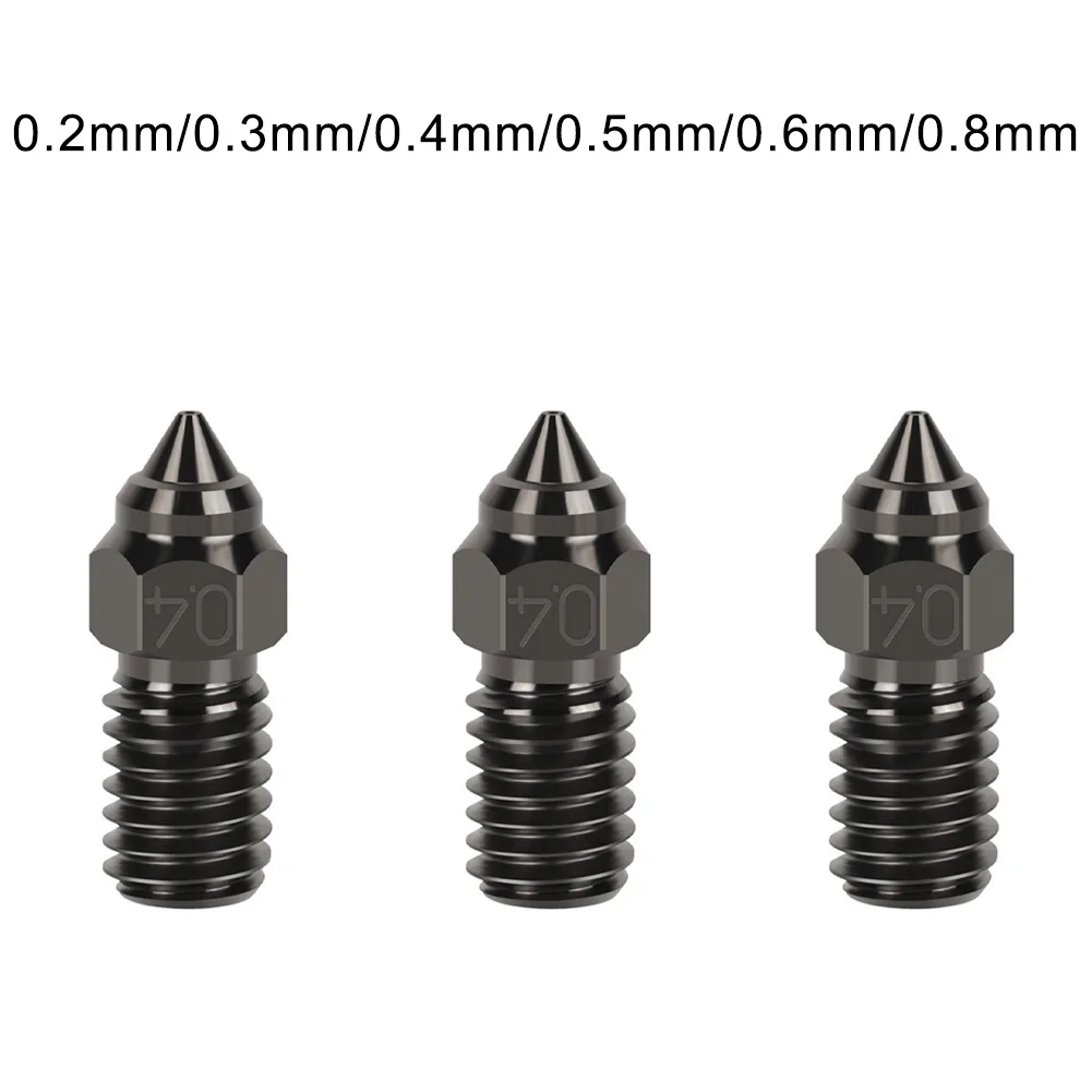 3PCS For 3D Printer Nozzle High Speed M6 Extruder Brass Nozzle For Ender 7 For Ender 5 3V3S For 3D Printer Accessories