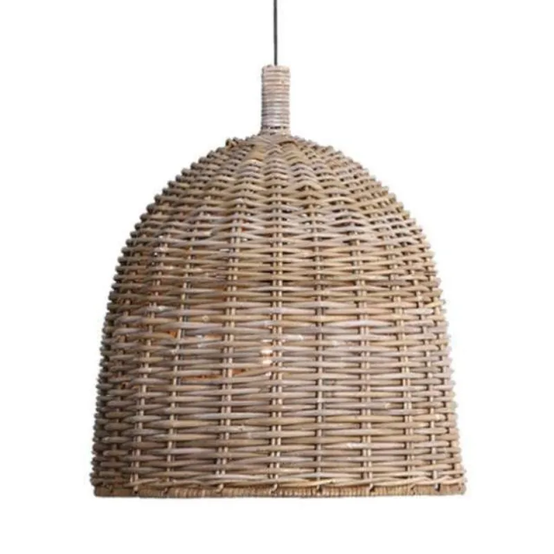

Retro rattan chandelier, living room South East Asia simple modern lamps, homestay style lighting