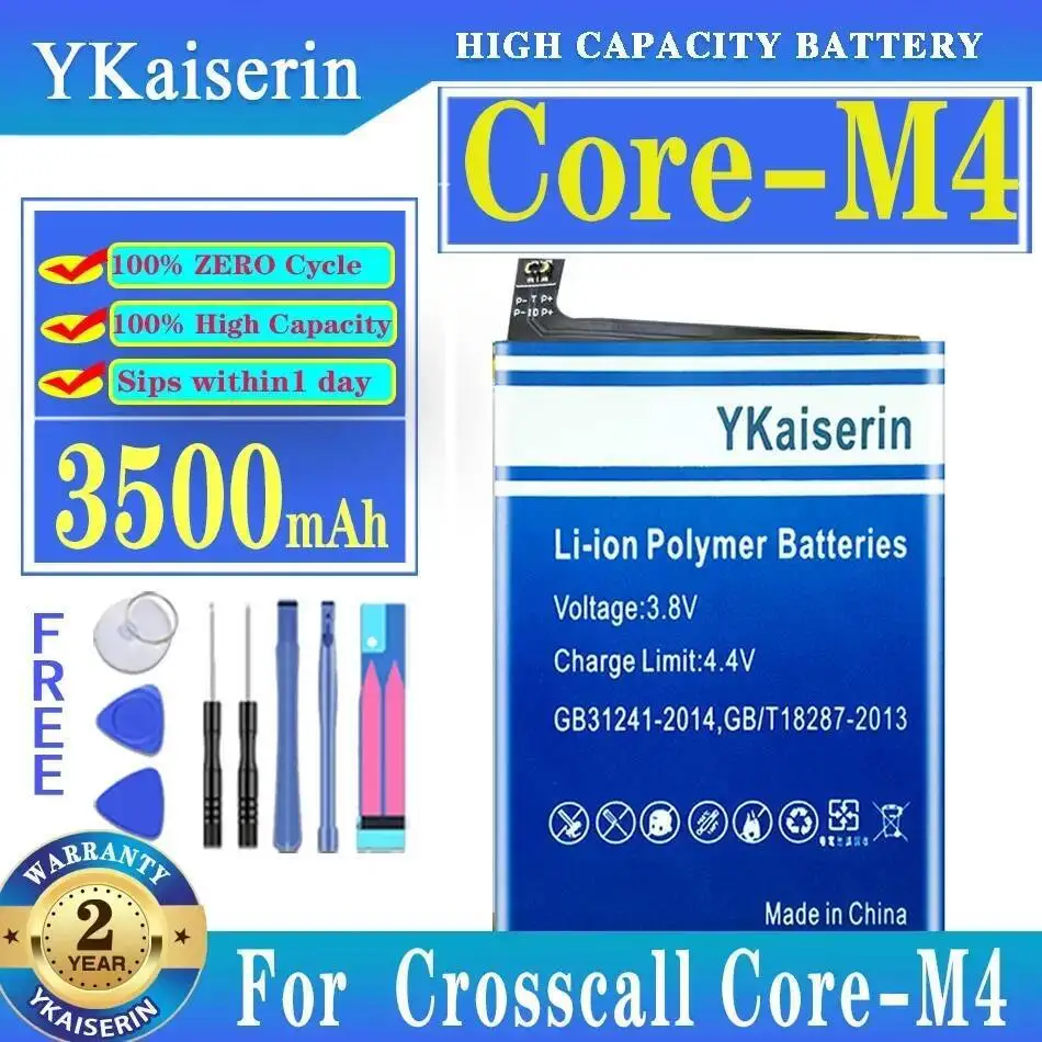 

3500Mah Reliable Replacement Mobile Phone Battery For Crosscall Core M4 Core-M4