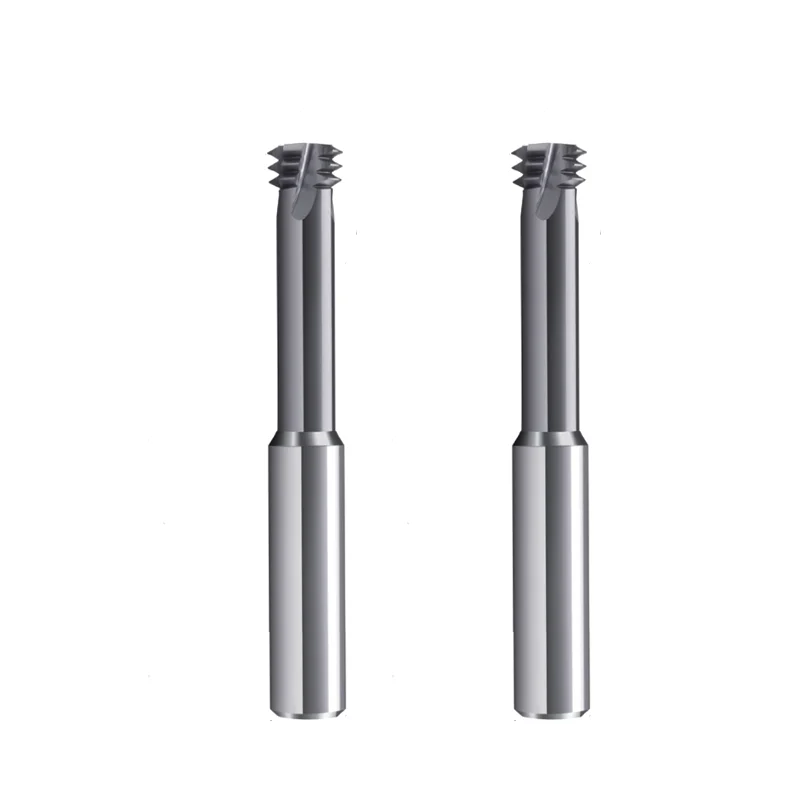 Imagem -05 - Máquina Cnc de Carboneto Sólido Aço de Tungstênio Três Dentes Fresa m1 m3 m4 m5 m6 m8 M10 Moinhos para Liga de Titânio